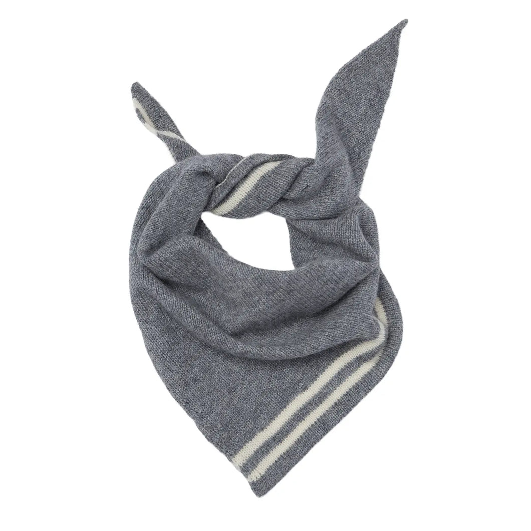 NEW Cashmere Triangle Neckerchief - Grey