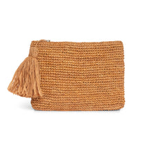 Load image into Gallery viewer, Raffia Clutch with Tassel
