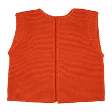 Load image into Gallery viewer, Burnt Orange Merino Knitted Waistcoat
