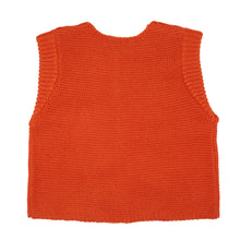 Load image into Gallery viewer, Burnt Orange Merino Knitted Waistcoat
