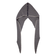 Load image into Gallery viewer, Bonnet Stripe Cashmere Hat - NavyWhite
