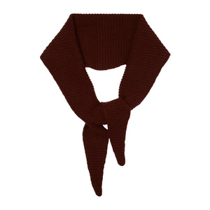 Dark Brown Cashmere Diamond Skinny Scarf
