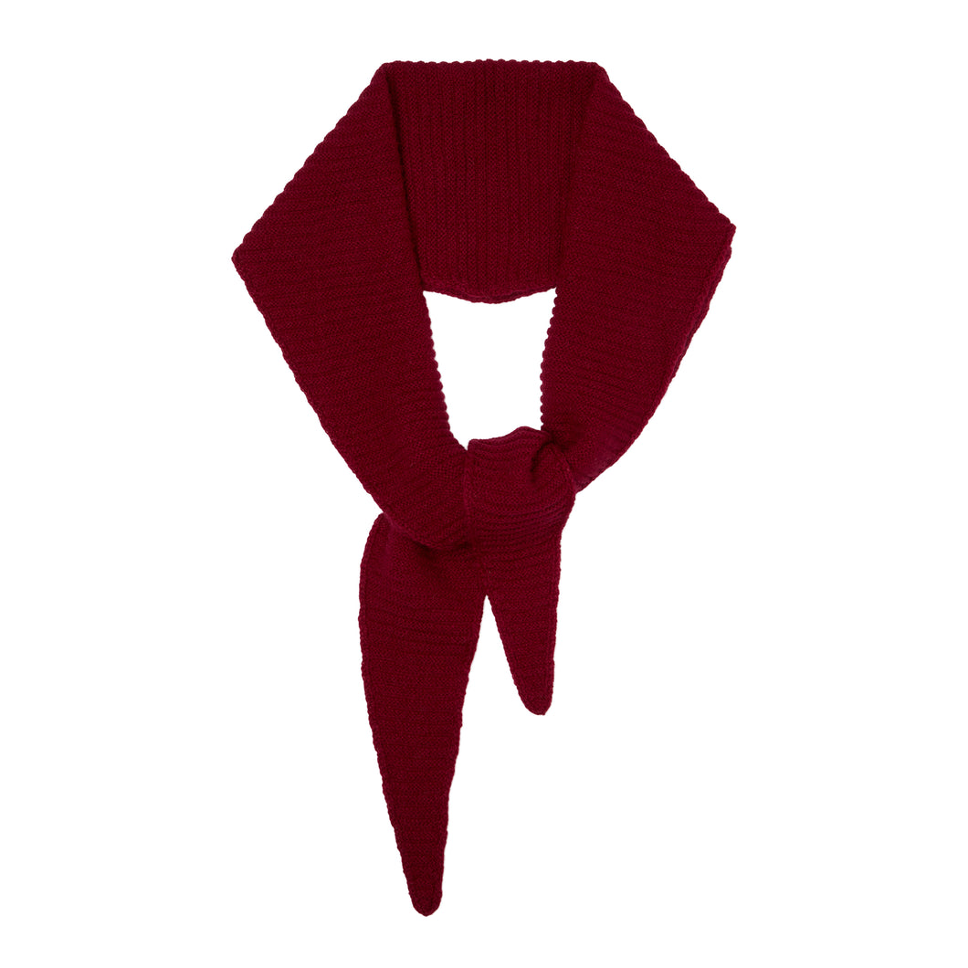 Plum Cashmere Diamond Skinny Scarf