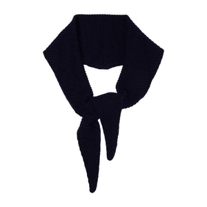 Black Cashmere Diamond Skinny Scarf