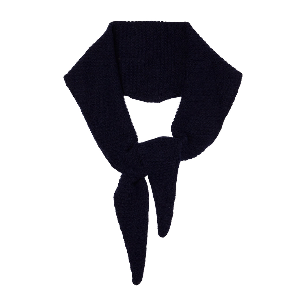 Black Cashmere Diamond Skinny Scarf
