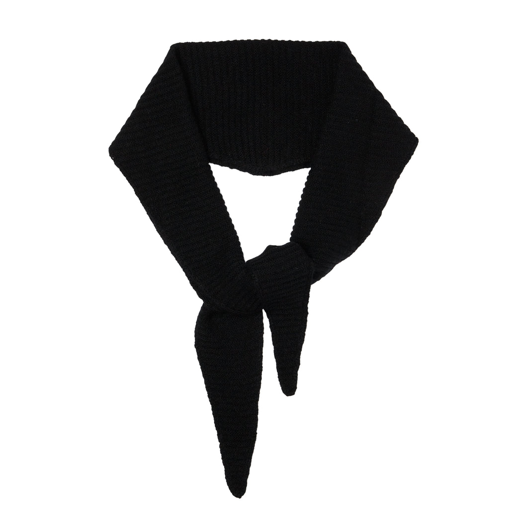 Navy Cashmere Diamond Skinny Scarf