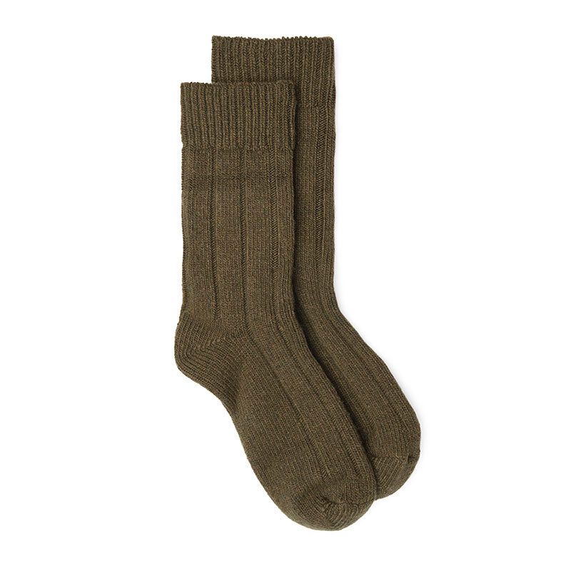 NEW Recycled Wool Mix Ankle Sock - Dark Brown