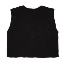 Load image into Gallery viewer, Black Merino Knitted Waistcoat
