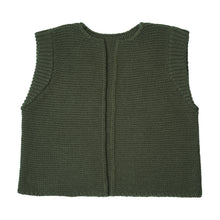Load image into Gallery viewer, Khaki Merino Knitted Waistcoat
