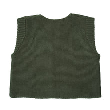 Load image into Gallery viewer, Khaki Merino Knitted Waistcoat
