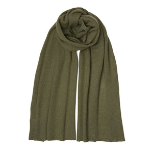 Khaki Nepal Cashmere/Merino Scarf