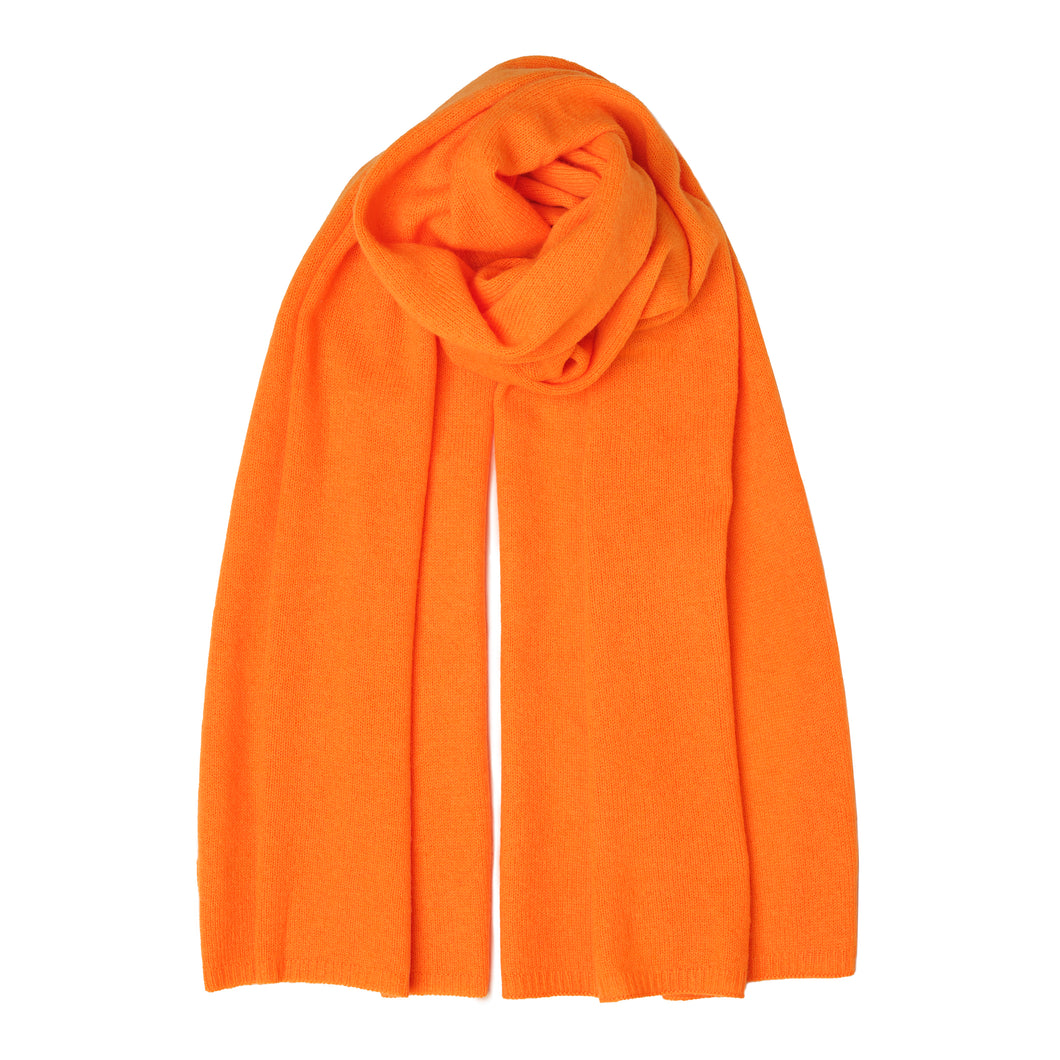 Orange Nepal Cashmere/Merino Scarf