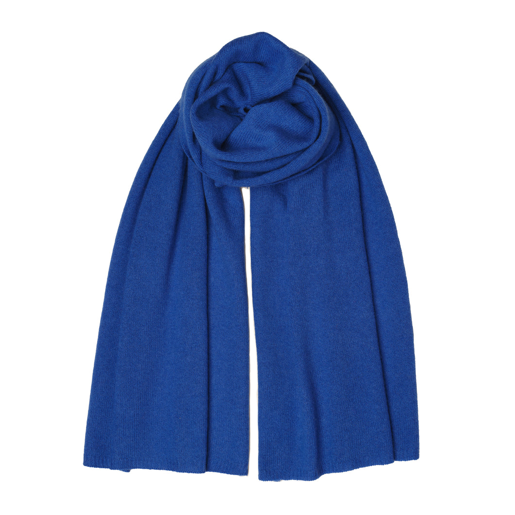 Blue Nepal Cashmere/Merino Scarf