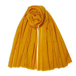 Super Fine Woven XL Scarf - Ochre