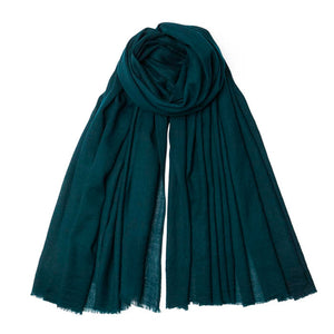 Super Fine Woven XL Scarf - Dark Green