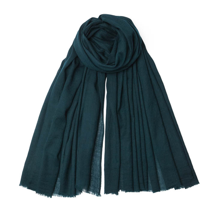 Super Fine Woven XL Scarf - Dark Green