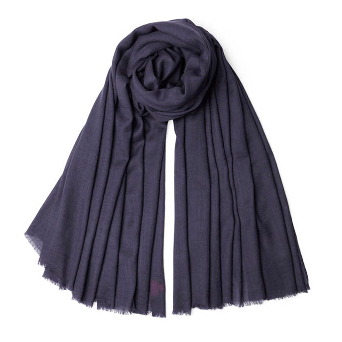 Super Fine Woven XL Scarf - Charcoal