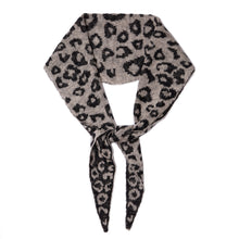 Load image into Gallery viewer, Leopard Cashmere Diamond Skinny Scarf
