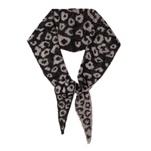 Load image into Gallery viewer, Leopard Cashmere Diamond Skinny Scarf
