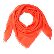 Load image into Gallery viewer, Plain Pashmina Square  - Neon Orange
