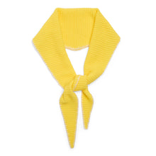 Load image into Gallery viewer, Stitch Edged Cashmere Diamond Skinny Scarf - Bright Yellow
