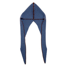Load image into Gallery viewer, Bonnet Stripe Cashmere Hat - Brown/Blue
