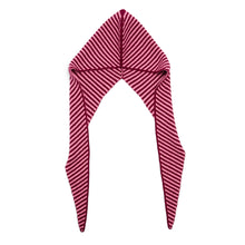 Load image into Gallery viewer, Bonnet Stripe Cashmere Hat - Plum/Pink
