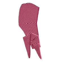 Load image into Gallery viewer, Bonnet Stripe Cashmere Hat - Plum/Pink
