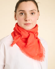 Load image into Gallery viewer, Plain Pashmina Square  - Neon Orange
