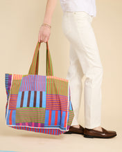 Load image into Gallery viewer, Patchwork Print Cotton Tote
