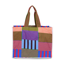 Load image into Gallery viewer, Patchwork Print Cotton Tote
