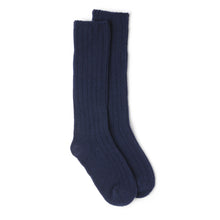 Load image into Gallery viewer, Long Plain Wool Socks - Navy
