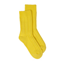 Load image into Gallery viewer, NEW Recycled Wool Mix Ankle Sock - Yellow
