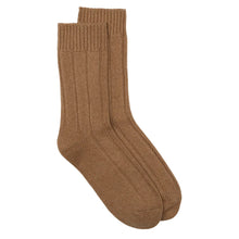 Load image into Gallery viewer, Recycled Wool Mix Ankle Sock - Camel
