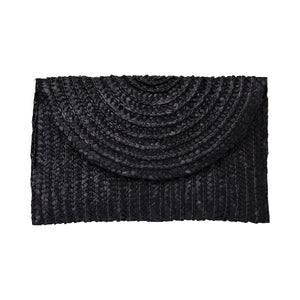 Straw Clutch - Black