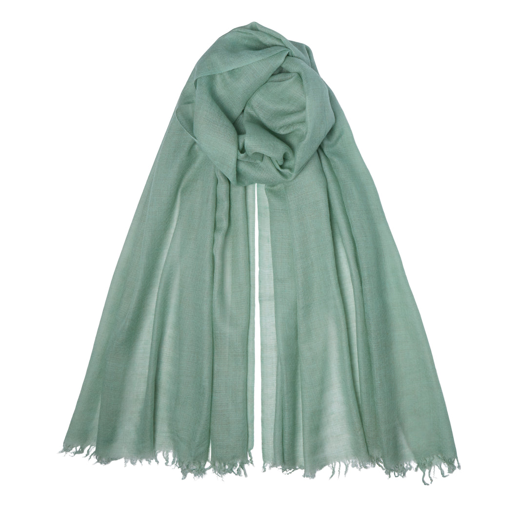 Super Fine Cashmere Pashmina - Pale Green