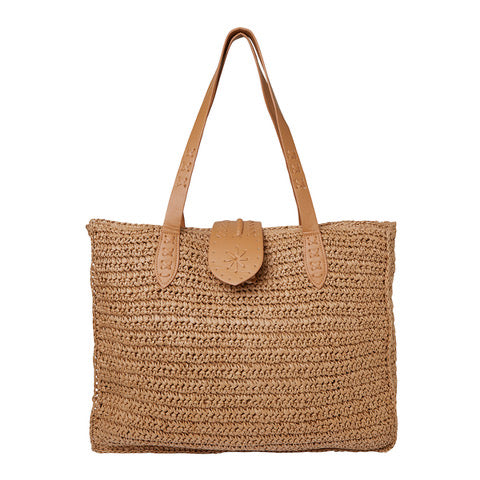 Natural Crochet Tote Bag