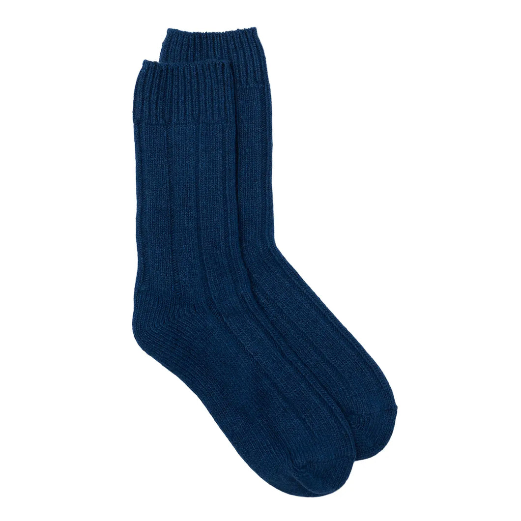 NEW Recycled Wool Mix Ankle Sock - Navy