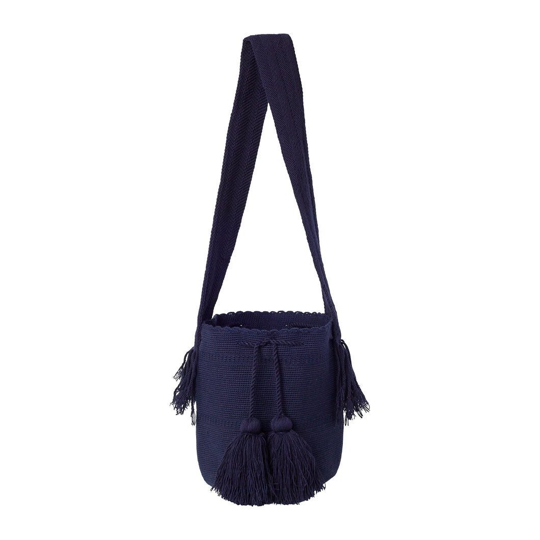 Navy South American Cross Body Bag