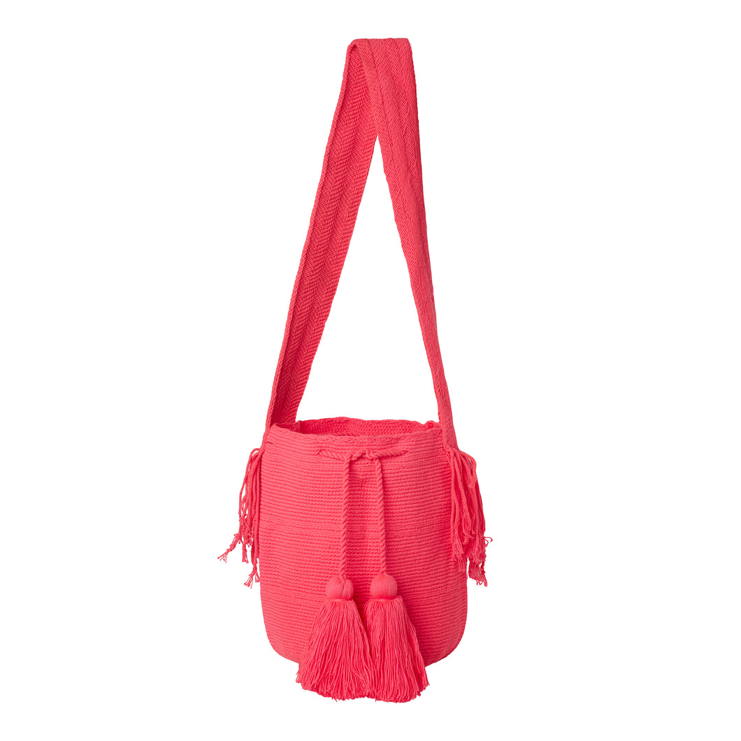 Neon Pink South American Cross Body Bag