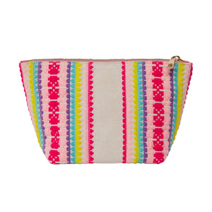 Pink/Cream Make-Up Bag