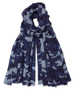 Camouflage Pashmina - Navy