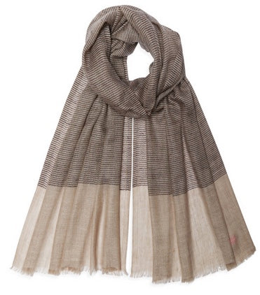 Bonny Pashmina - Black/Natural
