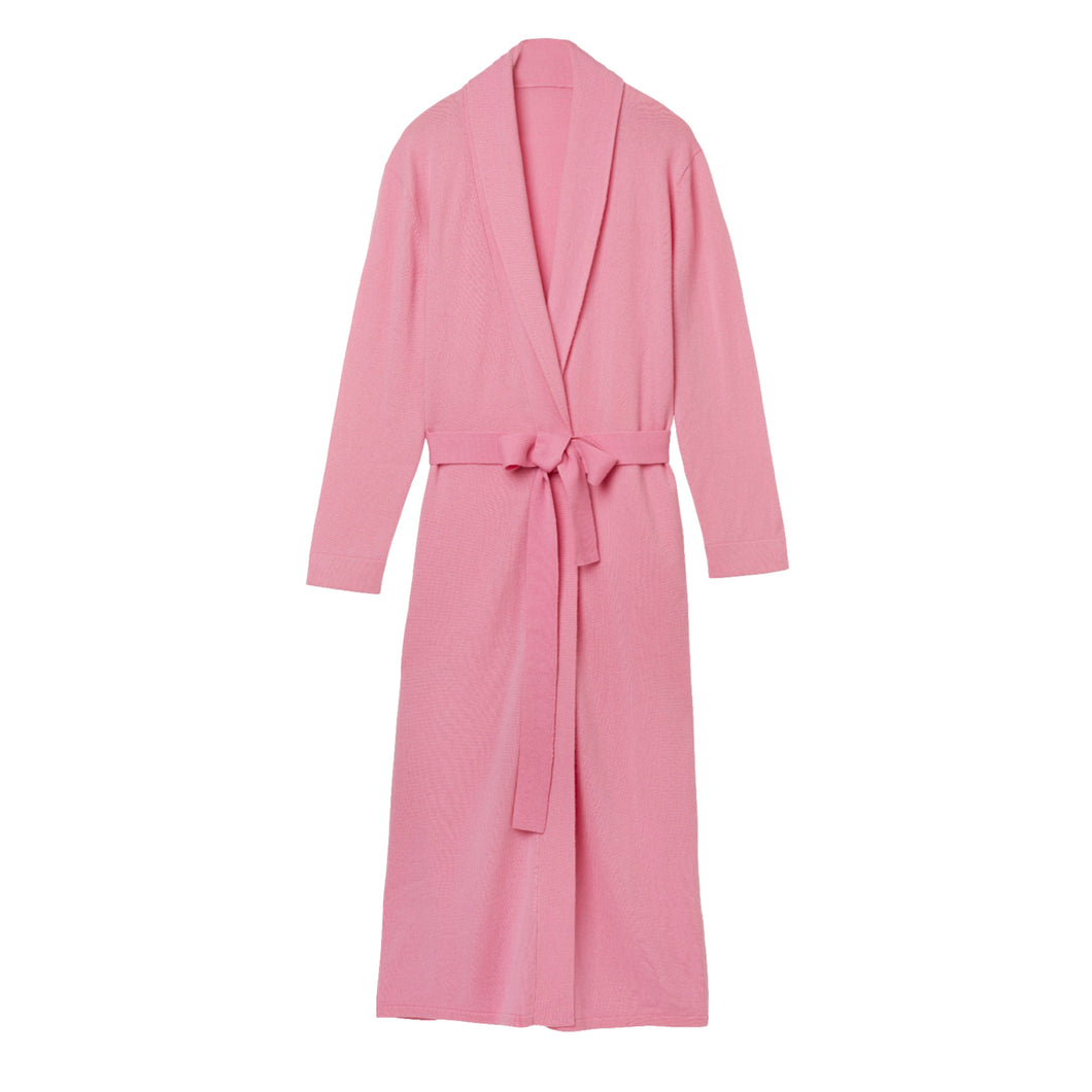 Dusky Pink 100% Cashmere Dressing Gown