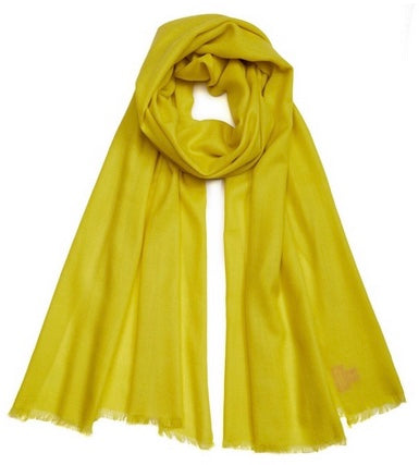 Plain Pashmina - Neon Yellow
