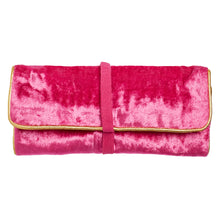 Load image into Gallery viewer, Velvet Jewellery Bag - Pink
