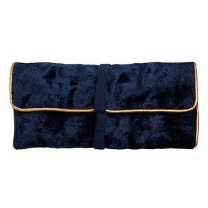 Velvet Jewellery Bag - Navy