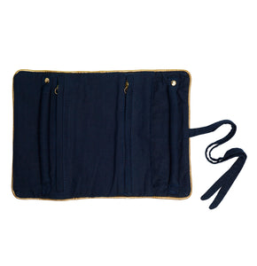 Velvet Jewellery Bag - Navy