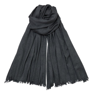Melange Plain  -Grey Pashmina