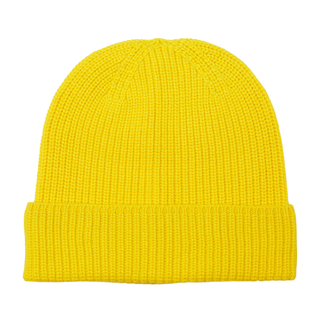 Ribbed Beanie - Yellow